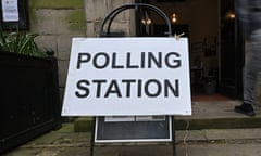 A polling station sign outside a polling station (Photo by Anthony Devlin/Getty Images)