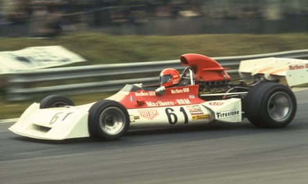 Niki Lauda in action in his Marlboro BRM during the Race of Champions at Brands Hatch, 1973. The following year he was signed by Ferrari.