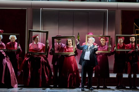 Behind the scenes during a rehearsal of Rossini’s Cinderella (La Cenerentola). A new production by English National Opera at the Coliseum, London