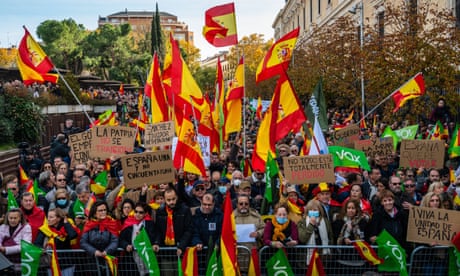 Supporters of the far-right Vox party gather in Madrid in November last year.