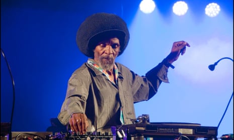 Jah Shaka DJing at Womad on 30 July 2016.