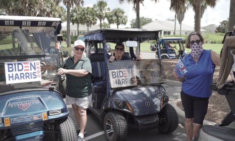 Pro-Biden golf carts