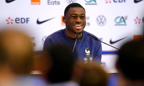 France’s Youssouf Fofana during his press conference yesterday.