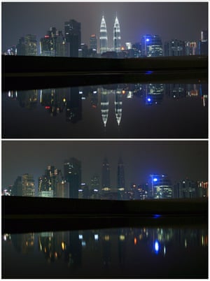 The Petronas Twin Towers in Kuala Lumpur, Malaysia