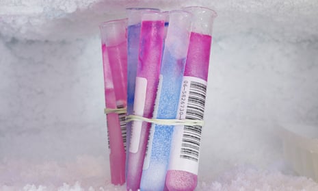 Fertility and egg freezing test tubes