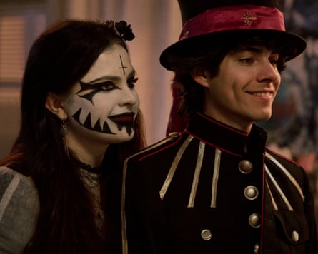 Chiara Aurelia as Jordy and Emjay Anthony as Dylan Campbell in Hysteria.
