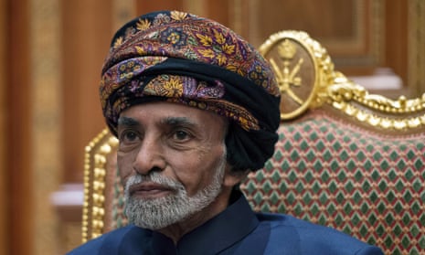 Sultan Qaboos bin Said at the royal palace in Muscat, Oman, in January 2019