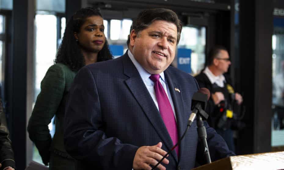 JB Pritzker said: ‘We are ending the 50-year-long war on cannabis.’