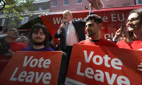 Leave voters during the EU referendum campaign
