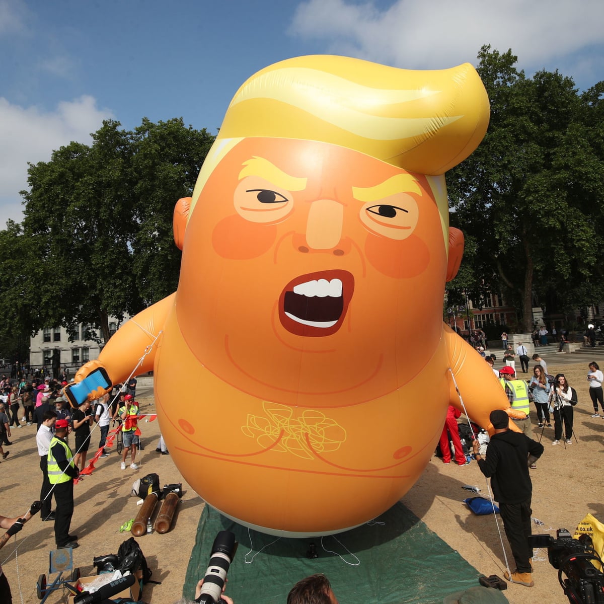 Inflated Ego Trump Baby Blimp Joins Museum Of London Collection Donald Trump The Guardian Inflated Ego Trump Baby Blimp Joins Museum Of London Collection Donald Trump The Guardian