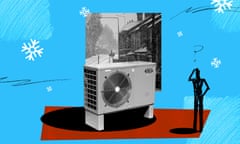 Heatpump mythbuster graphic showing snowflakes