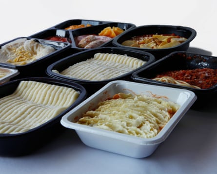 A selection of frozen ready meals available from UK supermarkets.