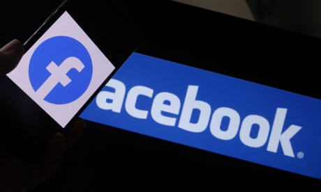 A photo illustration of the Facebook logo.