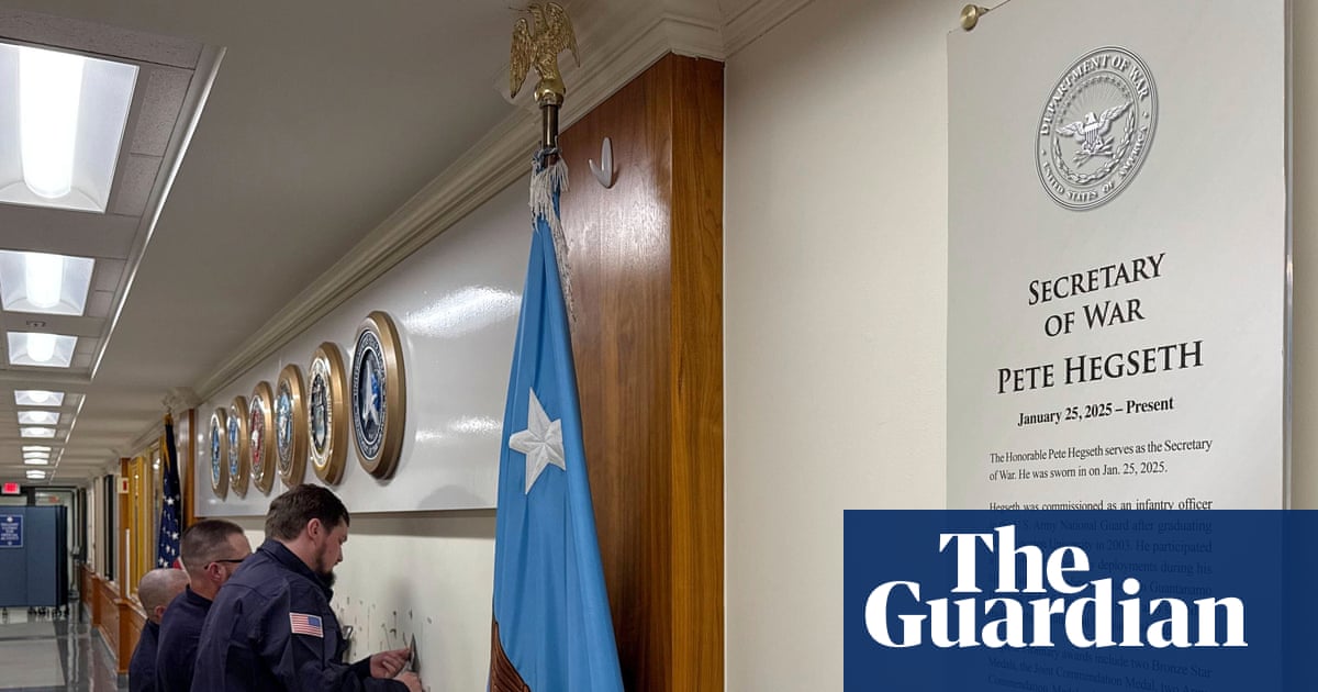 Renaming US defense department the Department of War could cost $125m