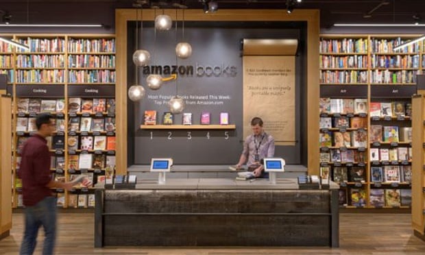Amazon’s first physical book store in Seattle