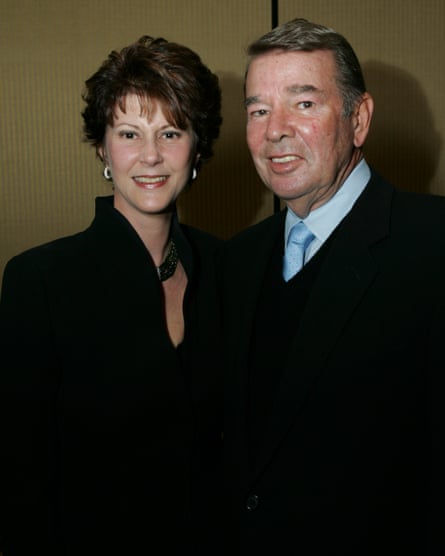 Alan Ladd Jr stands with his wife, Cindra, for a portrait.