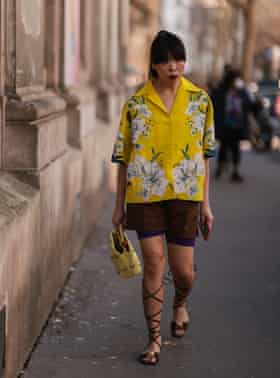 Mellow yellow: Susie Lau’s lily print