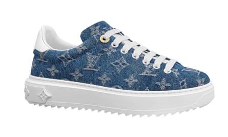 Blue denim with VL logos and white sole