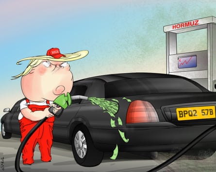 Nicola Jennings cartoon on Trump’s war in Iran and oil prices