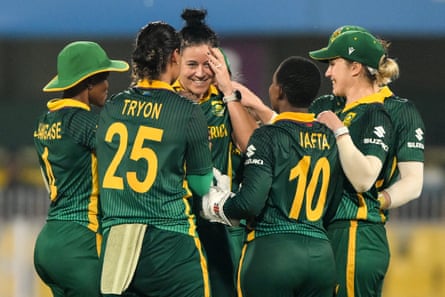 South Africa’s Marizanne Kapp took five wickets for just 20 runs.