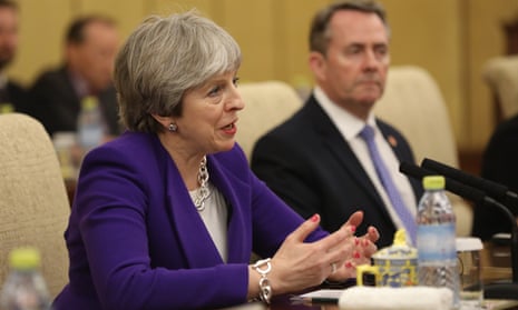 Theresa May made her comments on freedom of movement during her trip to China