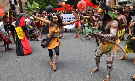 The Invasion Day rally in Brisbane