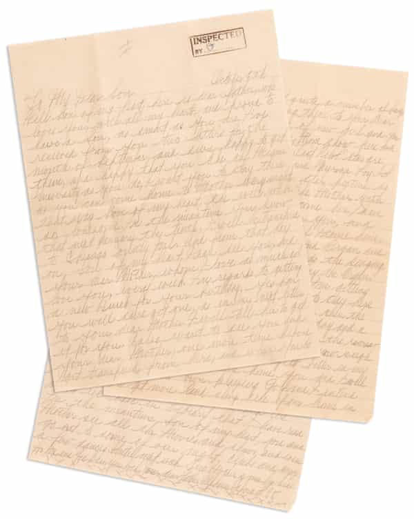 The personal letter Al Capone sent Sonny Capone, with a starting price of $12,500.
