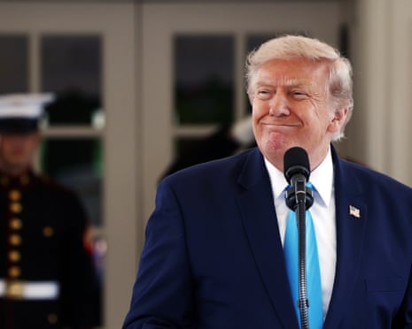 Donald Trump at the White House on Thursday