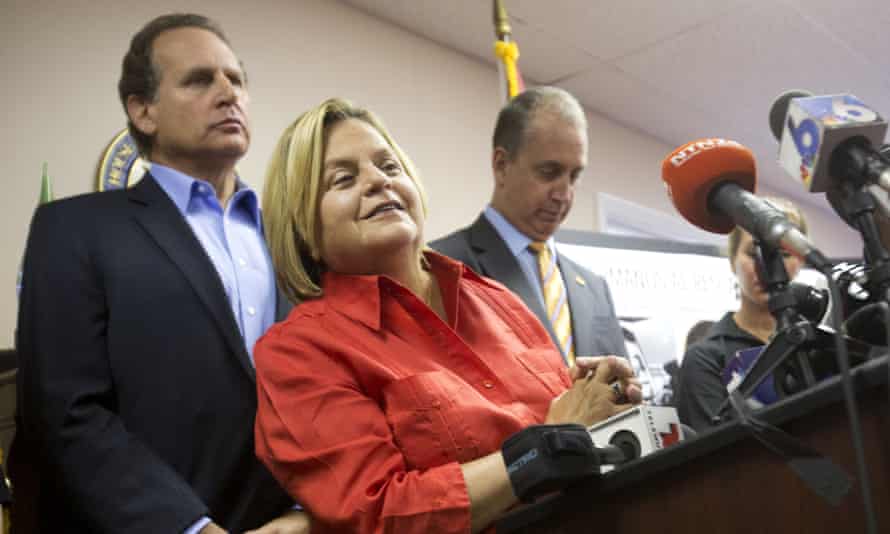 In this 2015 file photo, Rep. Ileana Ros-Lehtinen, listens to a question from the media.