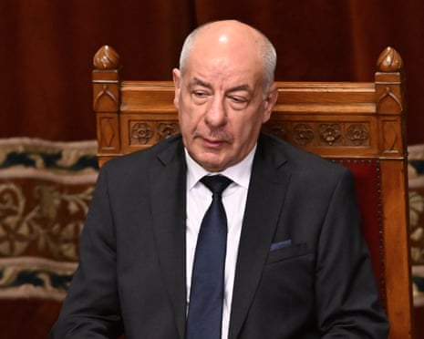 Hungary's last president Tamás Sulyok attends the inaugural session of Hungary's parliament in Budapest, Hungary.