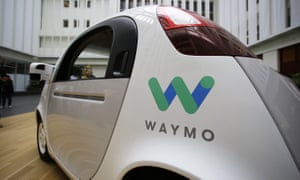 The Waymo driverless car is displayed during a Google event, Tuesday, Dec. 13, 2016, in San Francisco. The self-driving car project that Google started seven years ago has grown into a company called Waymo. The new identity announced Tuesday marks another step in an effort to revolutionize the way people get around. Instead of driving themselves, people will be chauffeured in robot-controlled vehicles if Waymo, automakers and ride-hailing service Uber realize their vision within the next few years. (AP Photo/Eric Risberg)