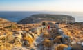 Greece, Cyclades archipelago, Andros island, hike number 7 to Zagora archaeological site<br>2AKGM97 Greece, Cyclades archipelago, Andros island, hike number 7 to Zagora archaeological site