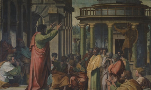 Saint Paul Preaching at Athens by Raphael Sanzio. Urbino, Italy, 1515-16.