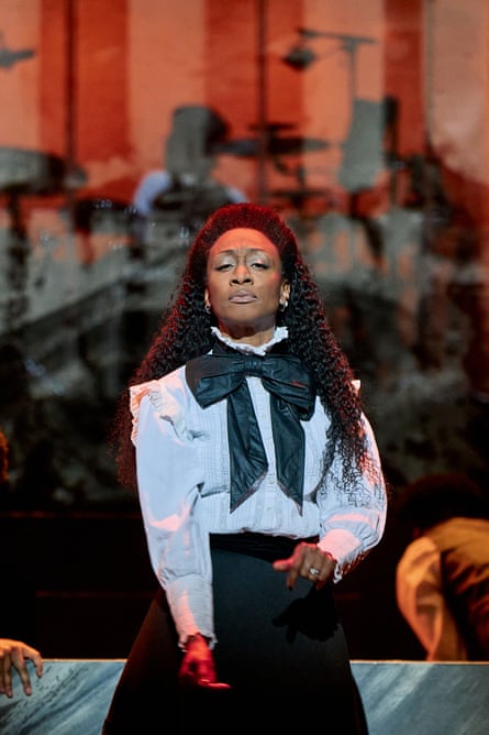 Beverley Knight as Emmeline Pankhurst in Sylvia.