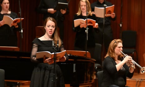The BBC Singers performing at the Barbican, London, in February.