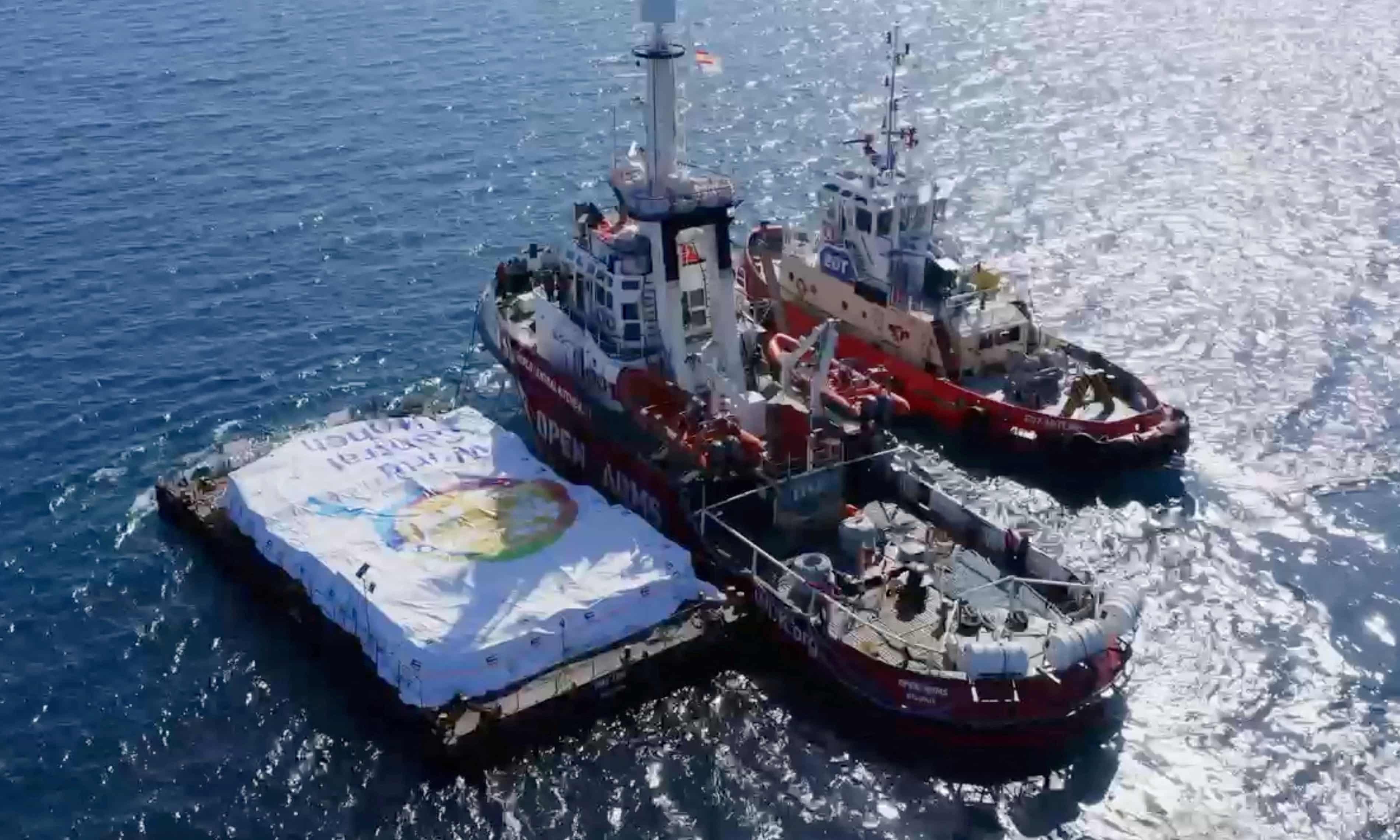 First aid ship to Gaza leaves Cyprus port in pilot project (theguardian.com)