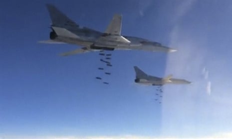 Russian bombers in action over Syria