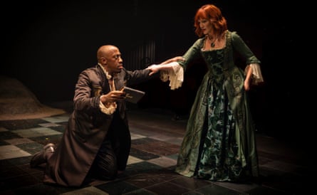 Giles Terera and Eve Ponsonby in Hamlet.