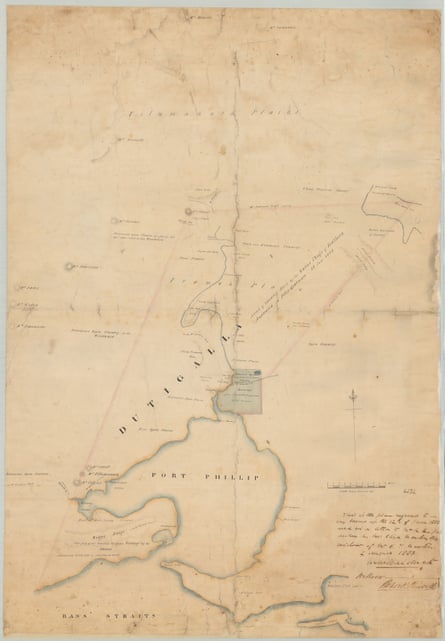 Map of Port Phillip from the survey of Mr Wedge and others.