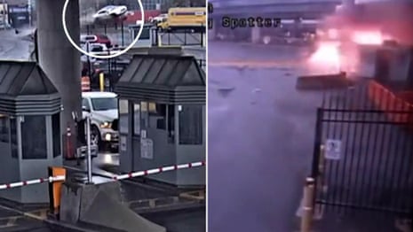 'No sign of terrorist activity' in Rainbow Bridge car blast, says New York governor – video