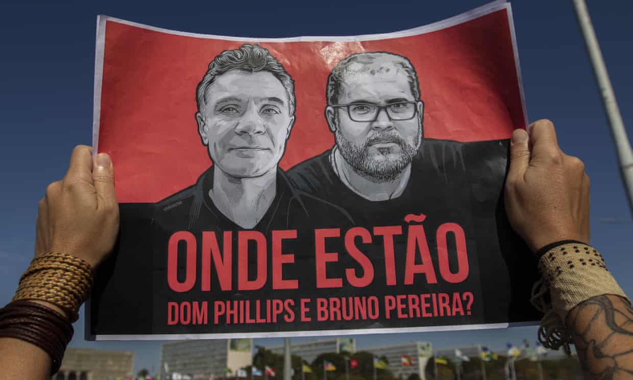 Dom Phillips and Bruno Pereira: police in Brazil arrest second man for ‘alleged murder’ (theguardian.com)