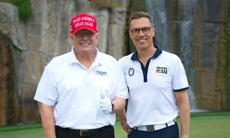 Alexander Stubb with Donald Trump in March 2025.