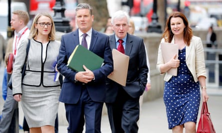 Rebecca Long-Bailey, Keir Starmer and John McDonnell