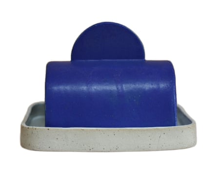 Sophie Alda Studio Butter Dish in Blue