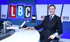 Jacob Rees-Mogg during his LBC radio phone-in programme, April 2018