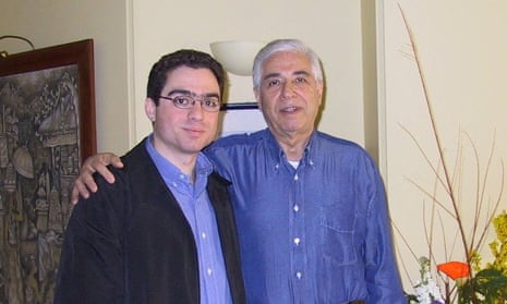Siamak Namazi and his father, Baquer, posing for a photo some time ago.