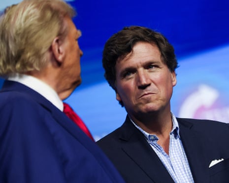 Tucker Carlson channels Maga rage over Epstein files – and opens rift with Trump | Donald Trump | The Guardian