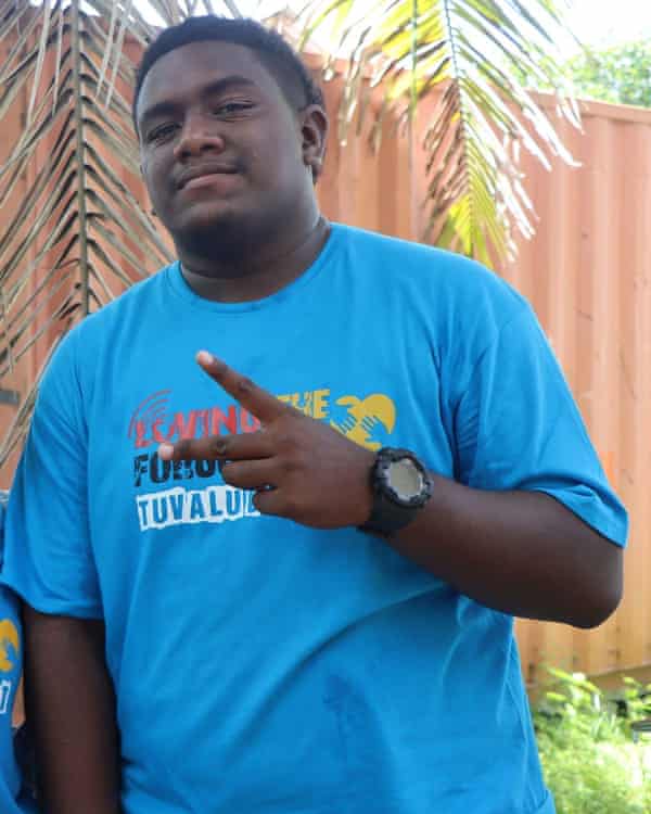 De’Allande Pedro left Fiji, where he had been attending school, when the pandemic began and returned to Tuvalu.