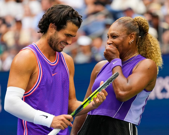 Serena Williams and Carlos Alcaraz Compete in US Open Mixed Doubles