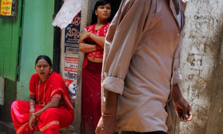 Sex workers in Sonagachi, Calcutta’s biggest red light district